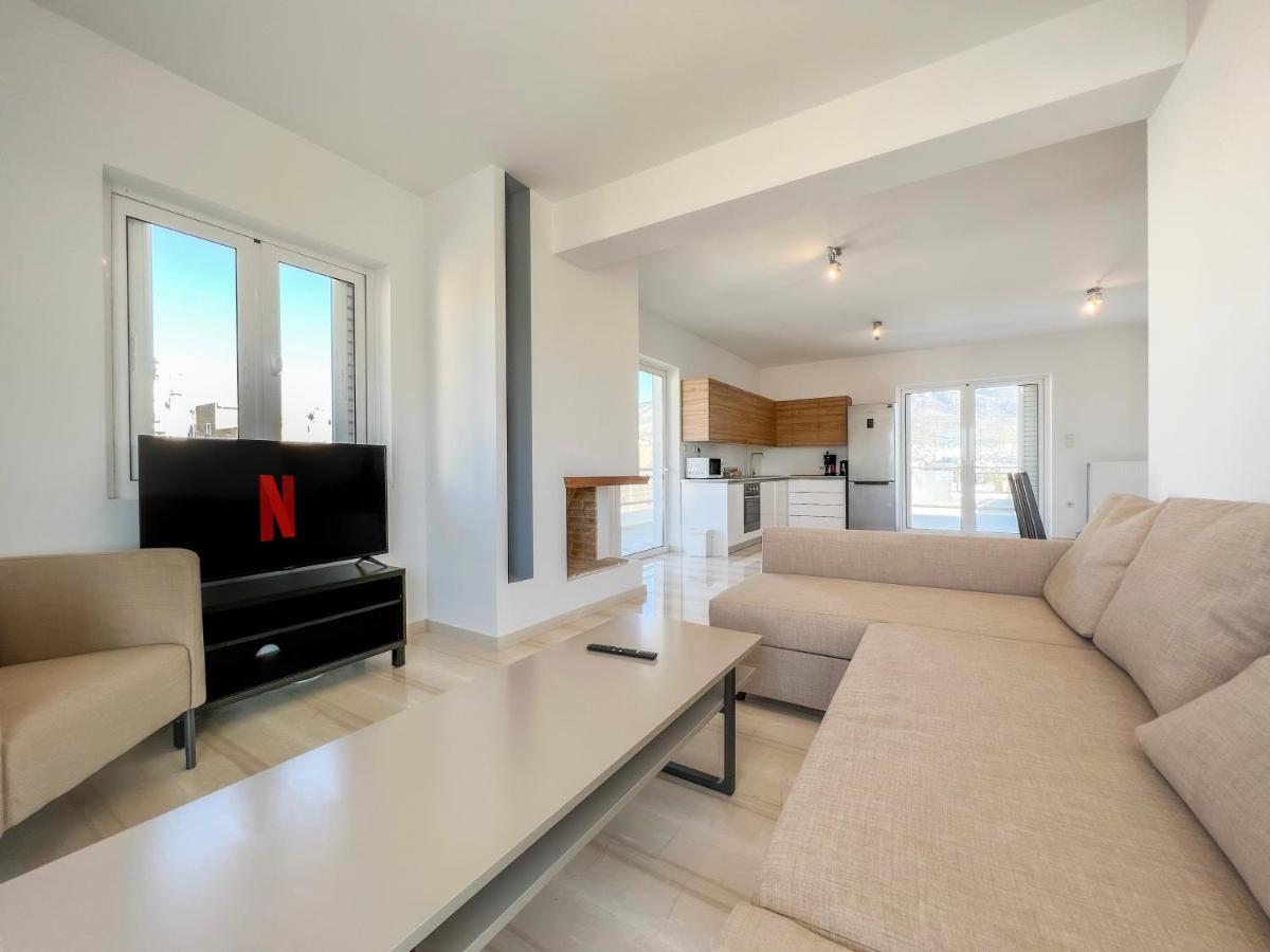 Panoramic Cityscape Maisonette In Agios Dimitrios Athena Bagian luar foto